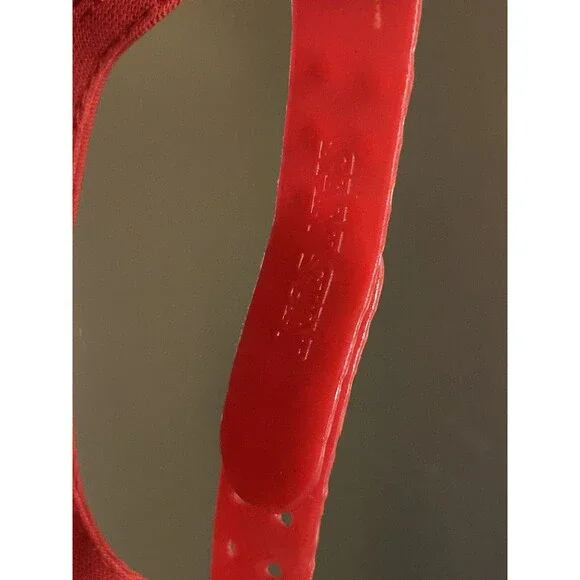 Vintage FMC San Sun Snap Back Baseball Trucker Hat/Cap Red - Picture 3 of 9